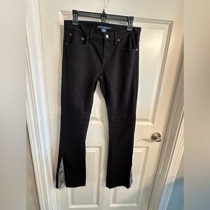 Ralph Lauren Black Flared Jeans with beaded accents